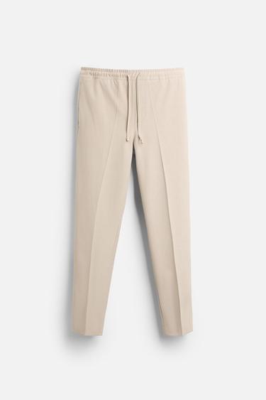 PANTALÓN JOGGER BÁSICO - Beige de Zara