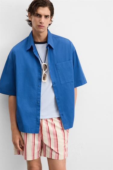 BOXY FIT SHIRT - Bluish by Zara - Image 5