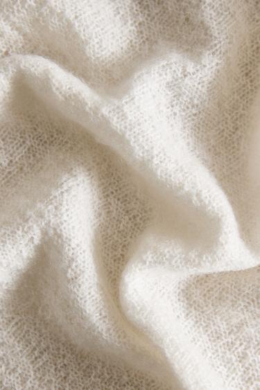 CASHMERE THROW - Ecru by Zara - Image 2