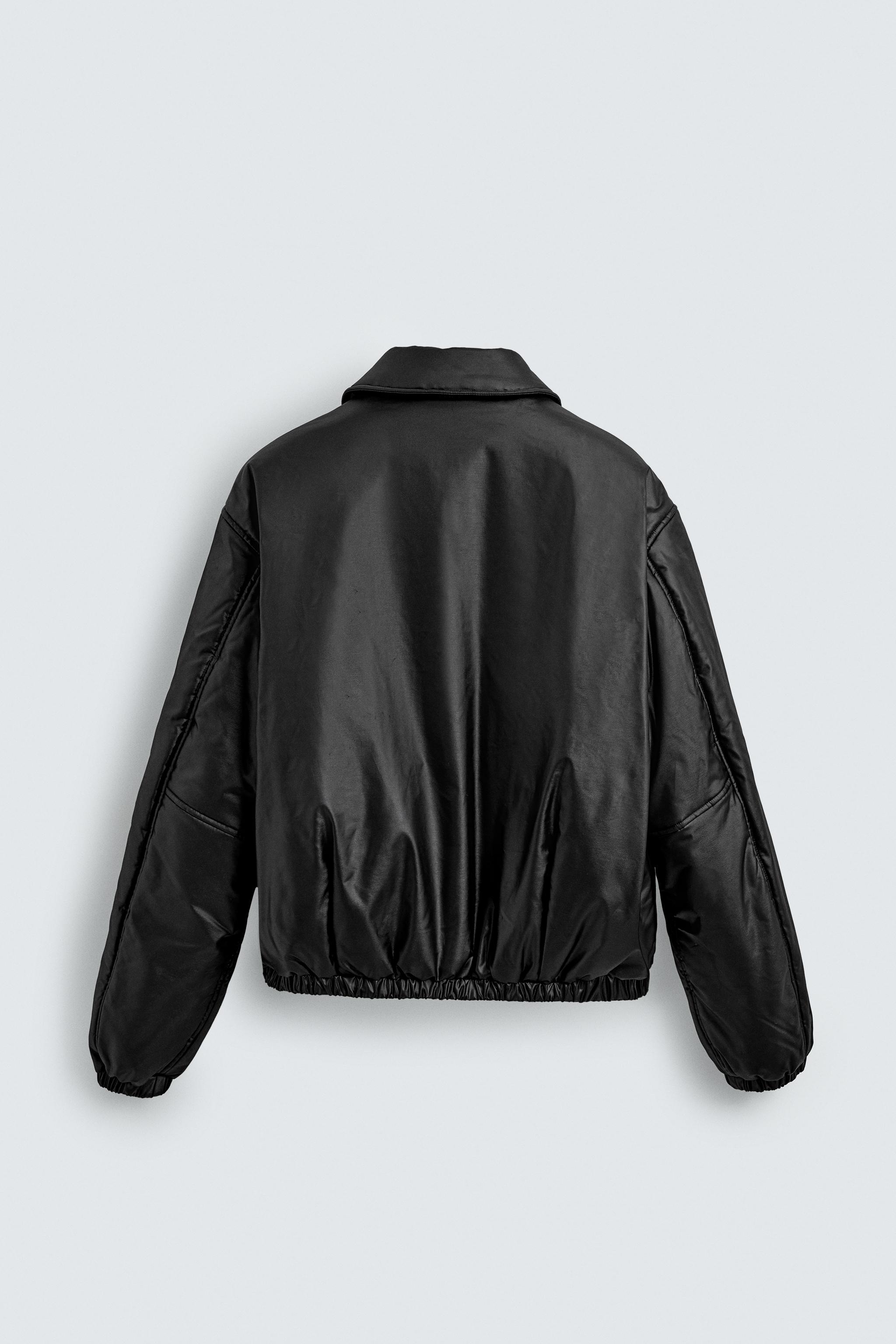 Shop Zara PADDED TECHNICAL JACKET at Beverly Center in Los Angeles, CA