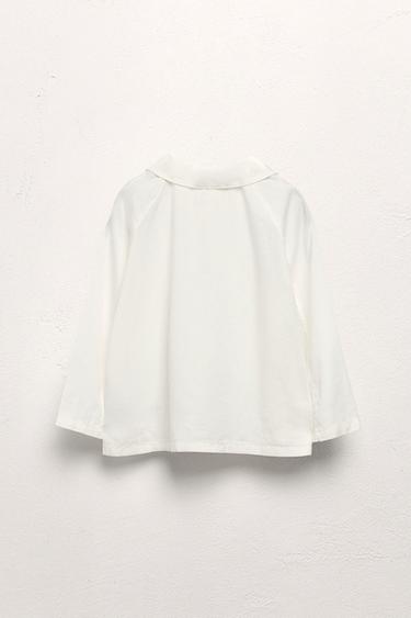 6-10 YEARS/ LIMITED EDITION V-NECK SHIRT - Oyster-white by Zara - Image 1