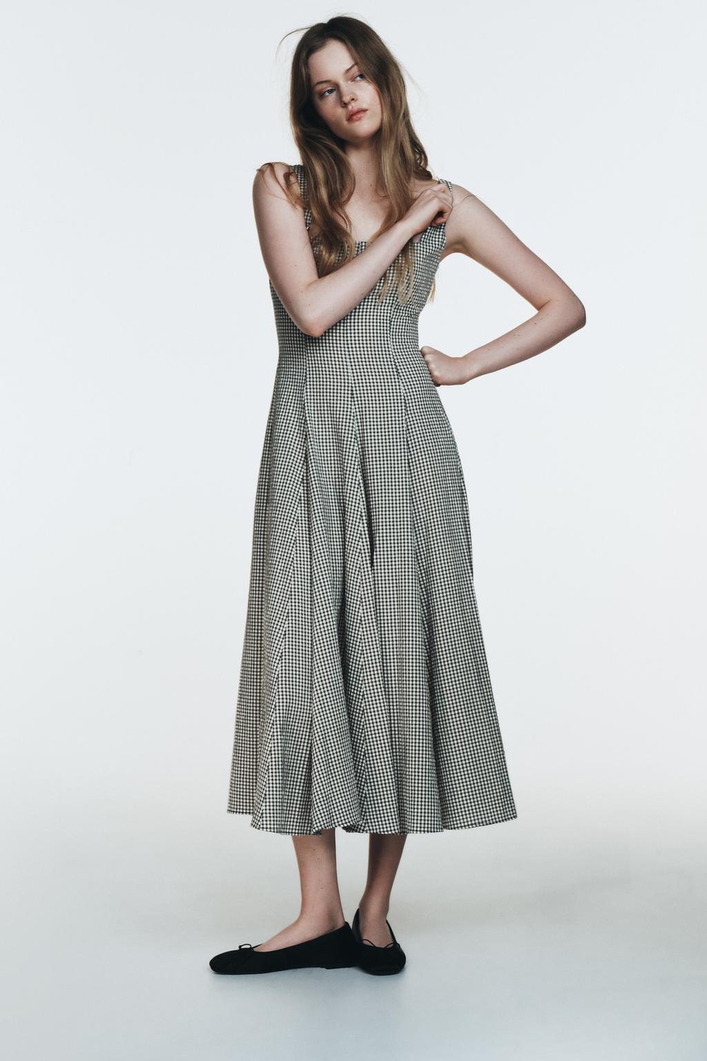 GINGHAM MIDI DRESS - image 2