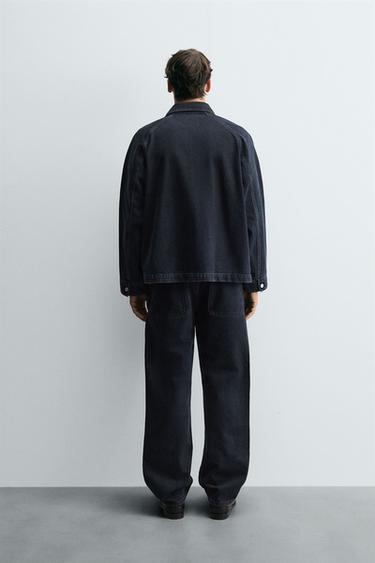 PANTALON CHINO EN DENIM - Bleu marine foncé de Zara - Image 2