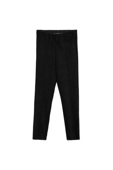 FAUX SUEDE LEGGINGS