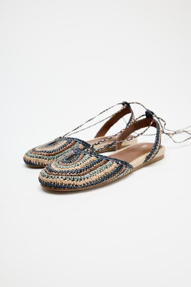 CHAUSSURES PLATES TRESSÉES - Multicolore de Zara - Image 3