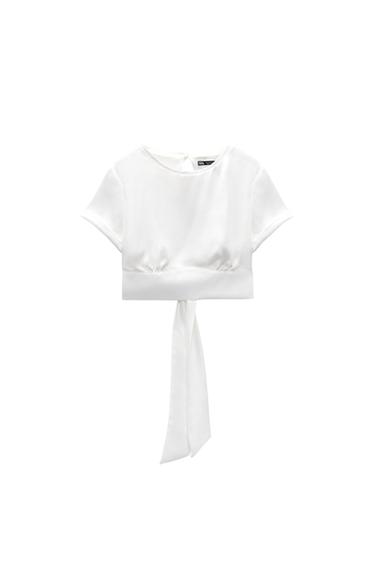SATIN OPEN-BACK TOP