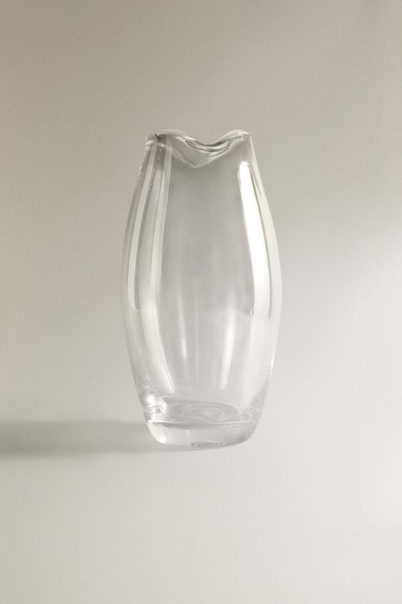 TALL VASE WITH IRREGULAR NECK