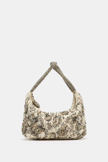 BOLSO DE MANO ABALORIOS - Multicolor de Zara