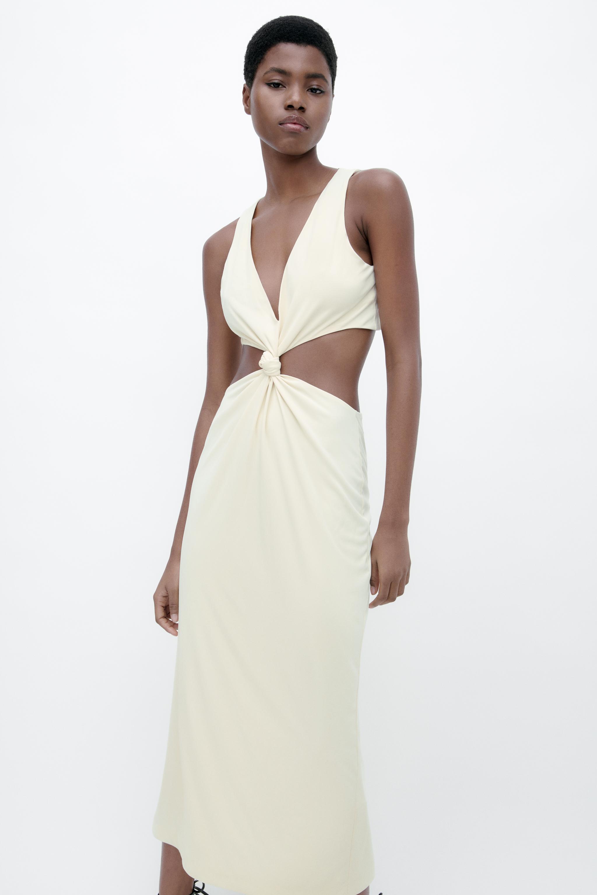 Cut hotsell midi dress