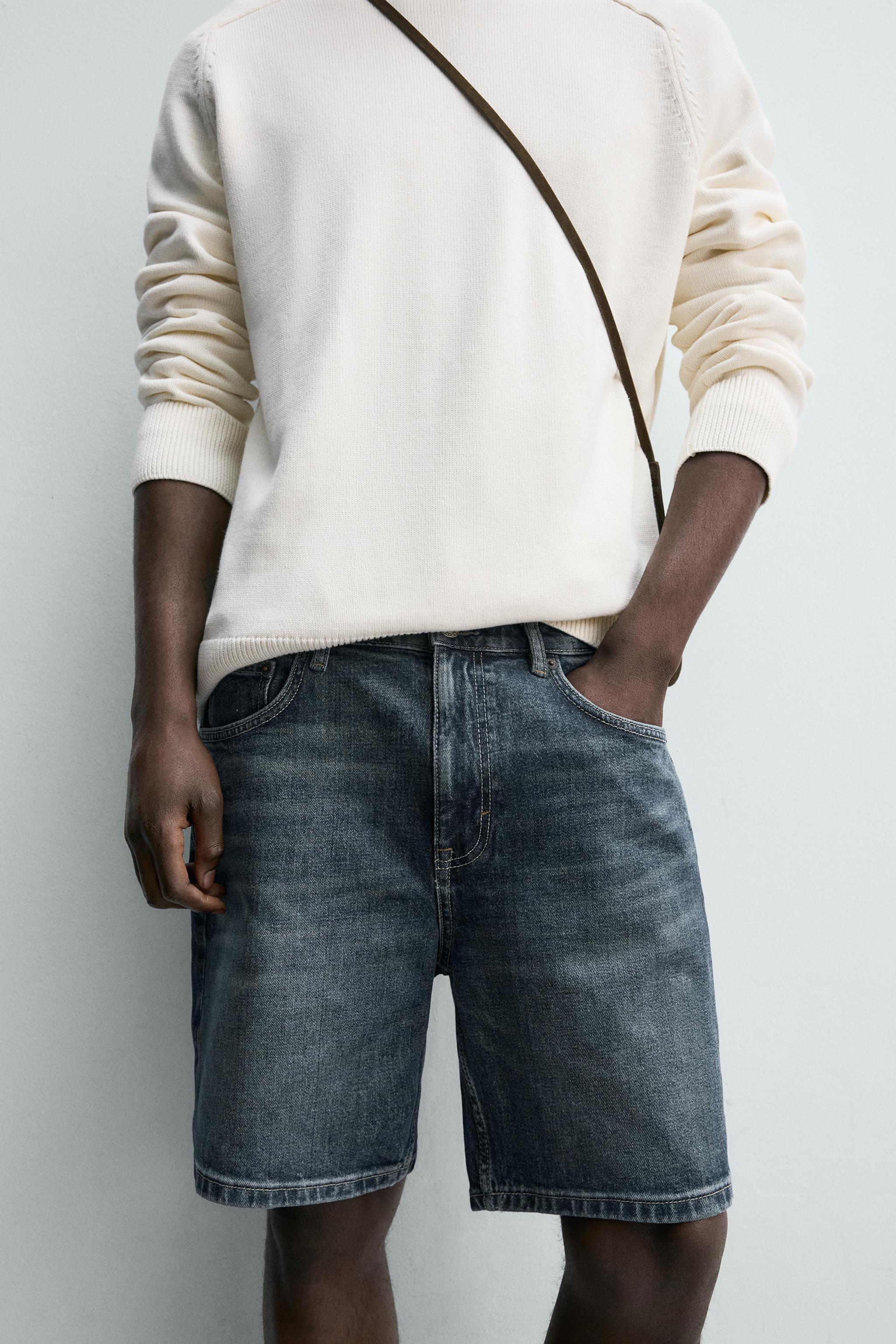 BERMUDA EN JEAN COUPE REGULAR