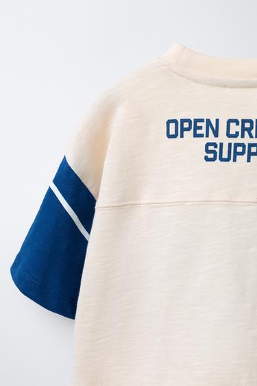 T-SHIRT IMPRIMÉ NUMÉRO - Blanc cassé de Zara - Image 3