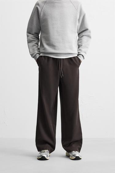 TECHNICAL TROUSERS WITH SIDE PANEL - Brown by Zara