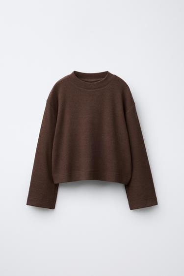 SOFT TOUCH T-SHIRT - Brown by Zara