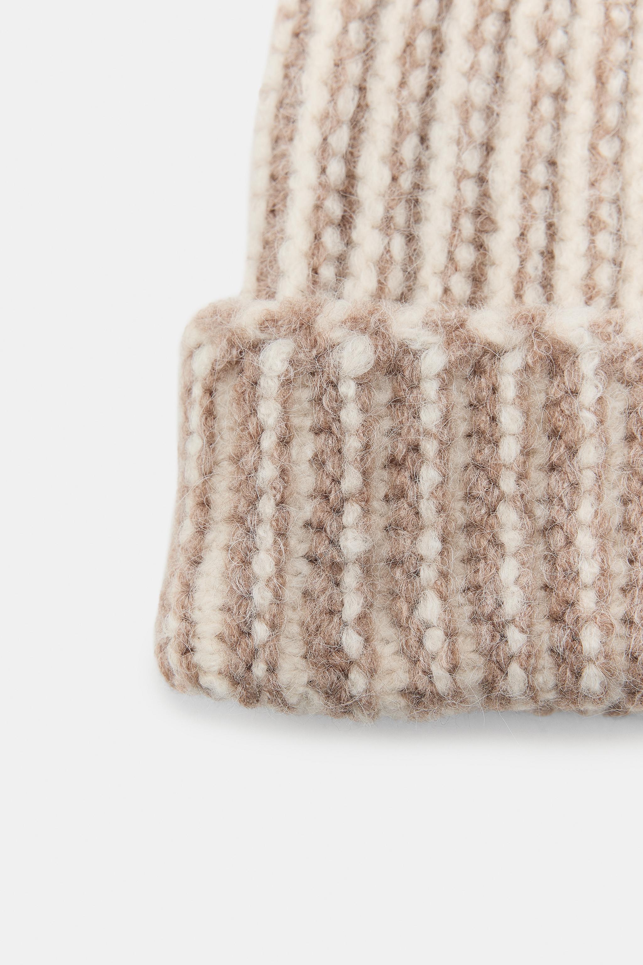 BONNET BEANIE EN MAILLE COMBINÉE