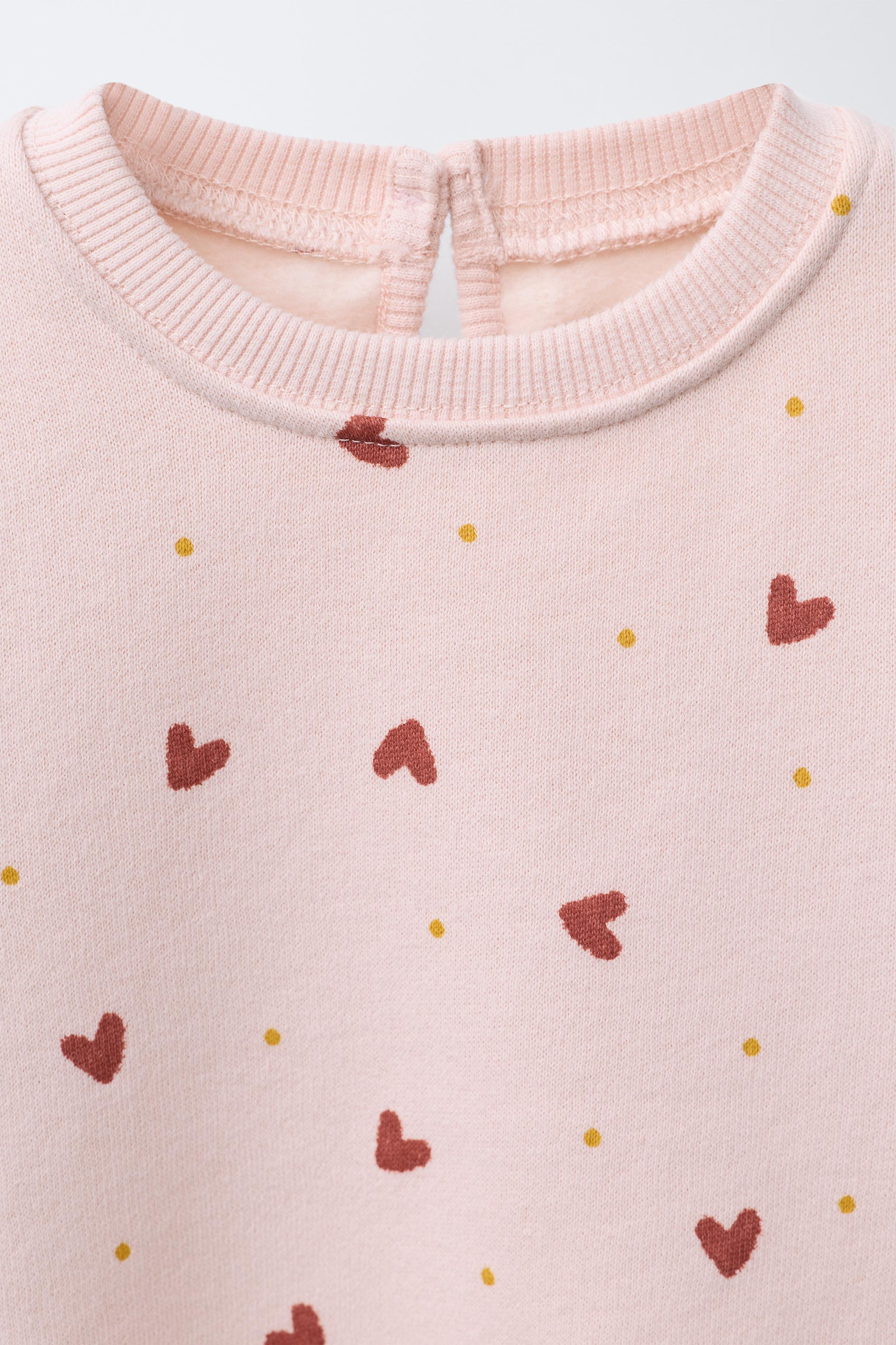 ♡♡ PRINTED SWEATSHIRT - Pink | ZARA United States