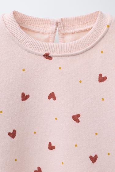 PRINTED SWEATSHIRT - Pink by Zara - Image 2