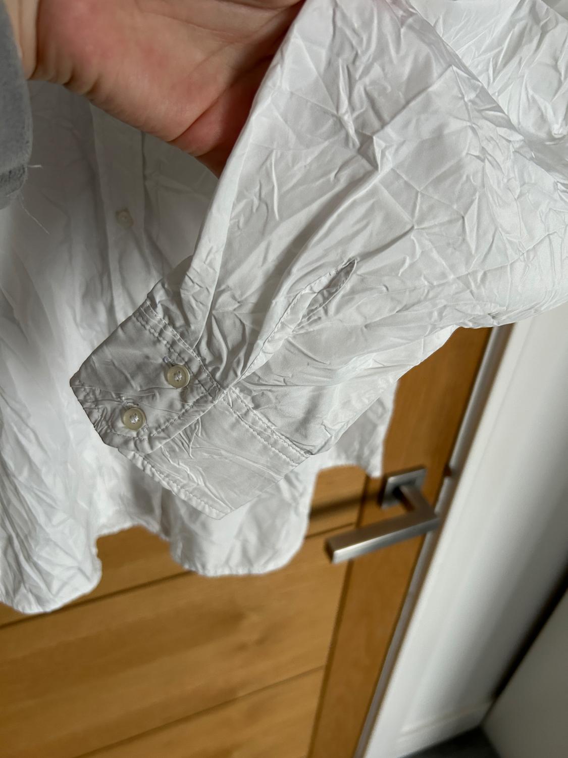 WRINKLED-EFFECT POPLIN SHIRT - Image 3