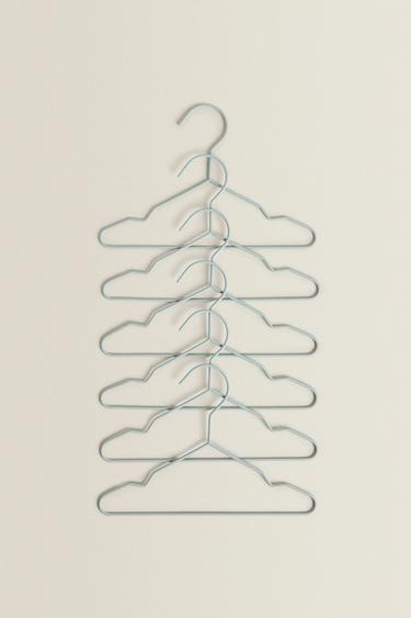 PACK OF RUBBERISED BABY HANGERS (PACK OF 6) - Light mint green by Zara - Image 0