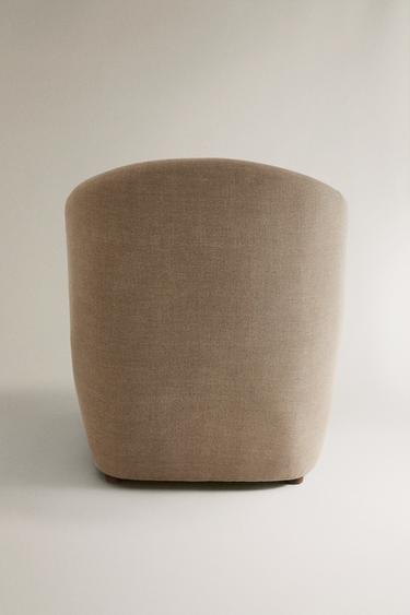 LINEN ACCENT CHAIR - Light beige by Zara - Image 4