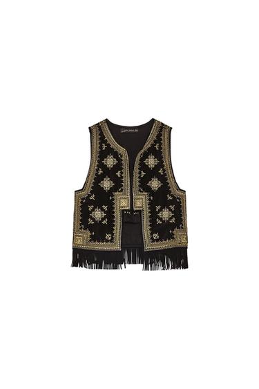 EMBROIDERED VELVET WAISTCOAT