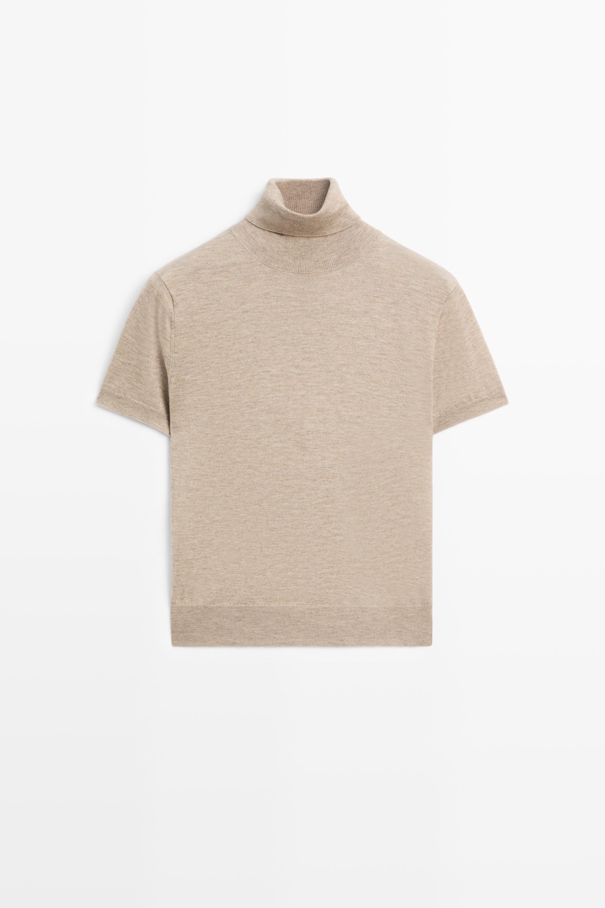 Pull en maille à col roulé