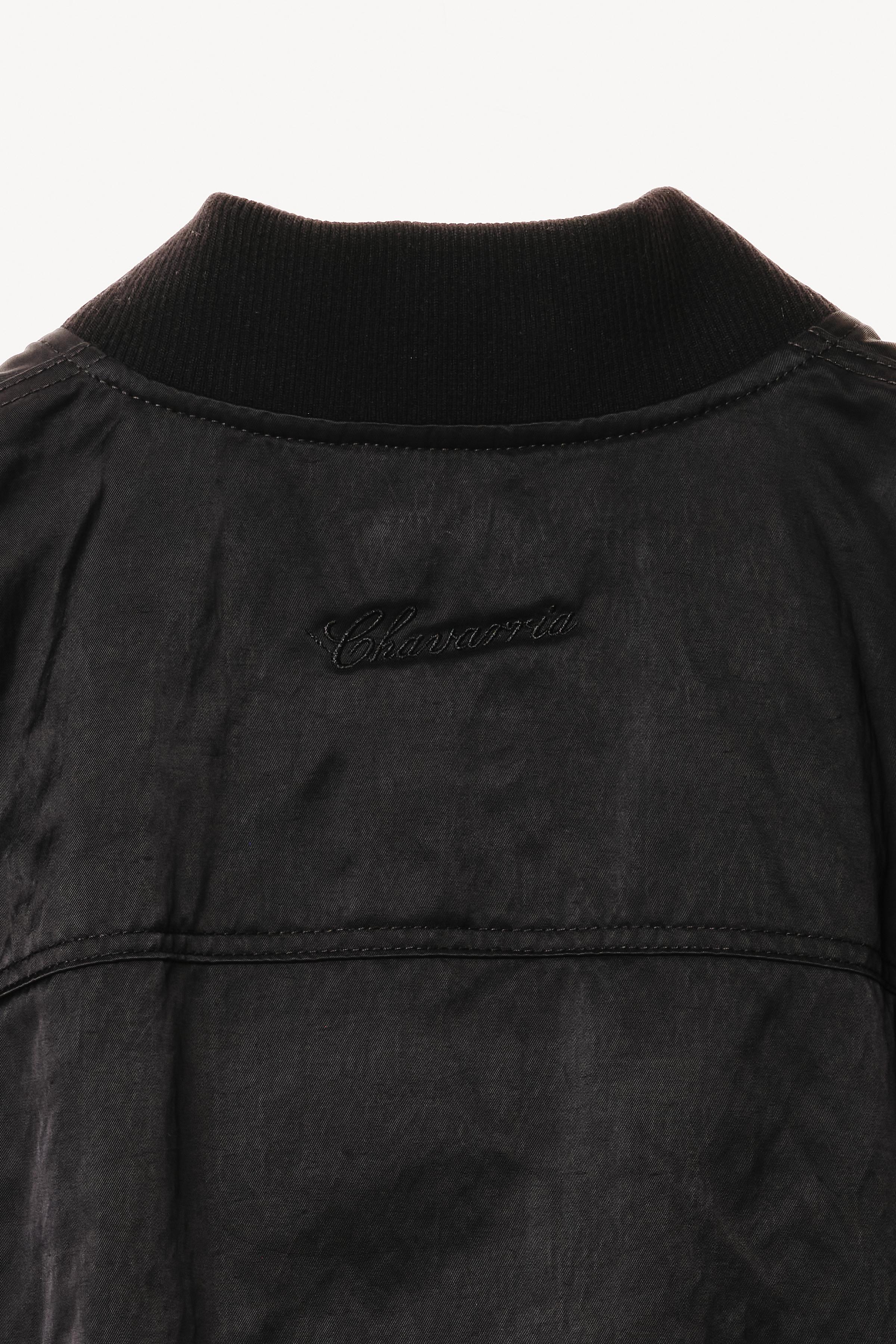 WILLY CHAVARRIA X ZARA オーバーサイズ ボンバーベスト - ブラック