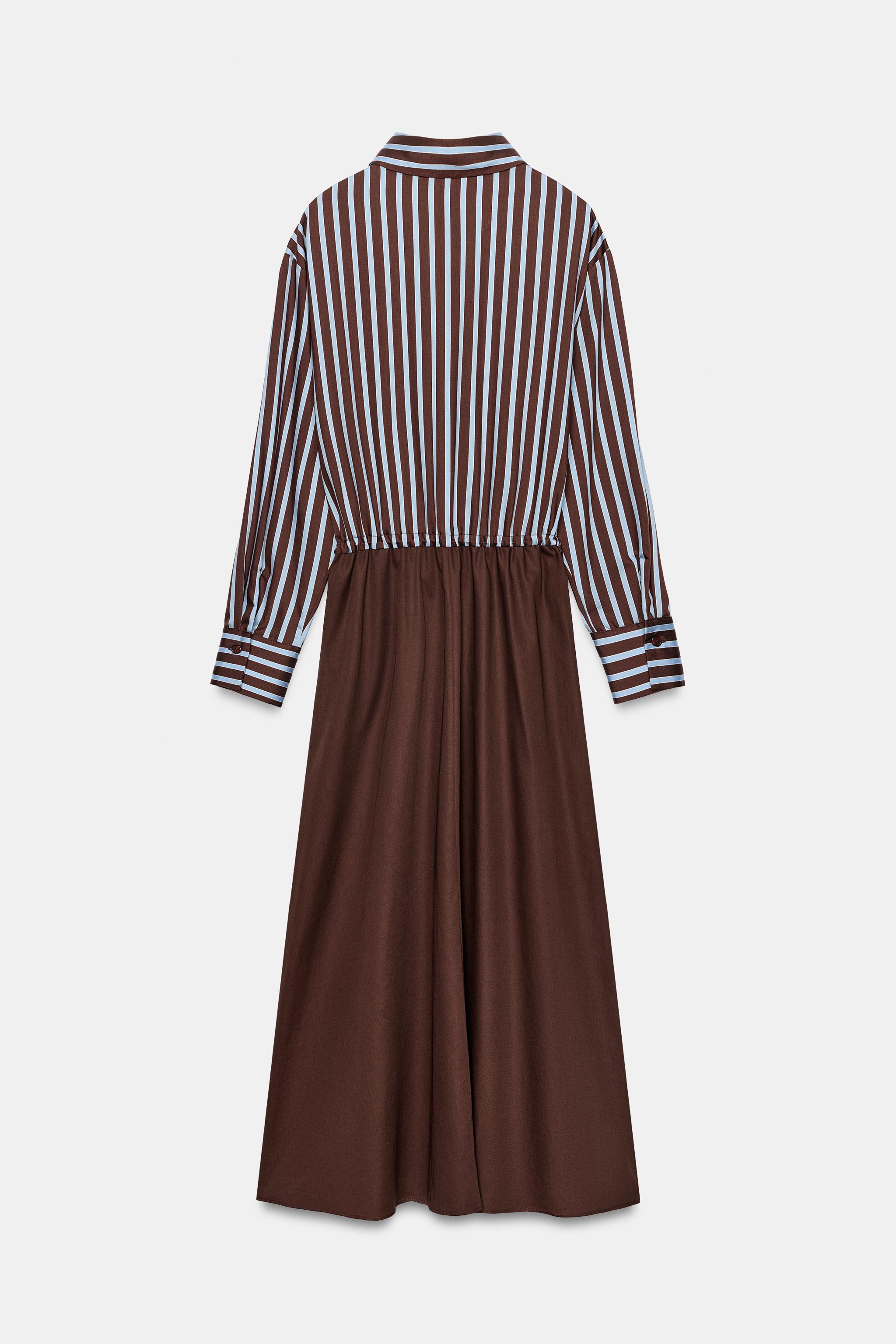 ROBE MIDI CHEMISE COMBINÉE