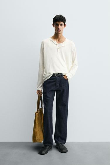 STRAIGHT FIT JEANS - Blue by Zara