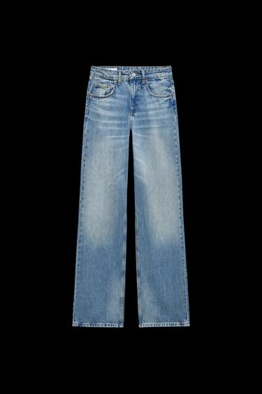MID-RISE WIDE-LEG TRF JEANS - Light blue by Zara - Image 0