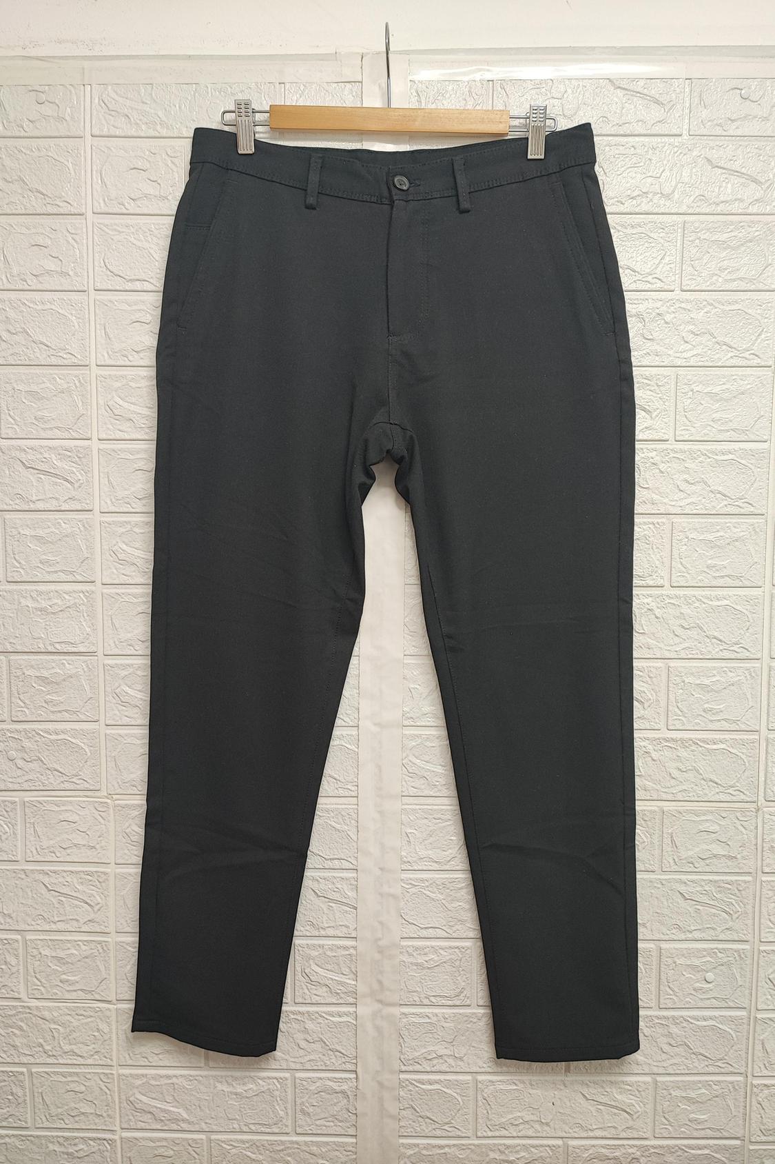 SLIM FIT HEATHERED TROUSERS