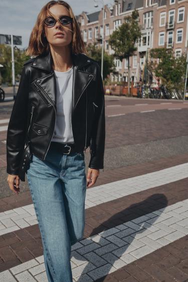 BIKERJACKE AUS KUNSTLEDER - Schwarz von Zara - Bild 0