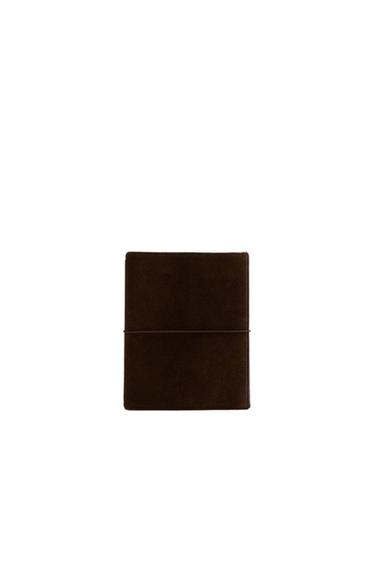 HOUSSE DE LIVRE CUIR CROÛTE DE CUIR - Marron de Zara