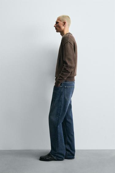 PULL IMPRIMÉ DÉLAVÉ - Marron de Zara - Image 3