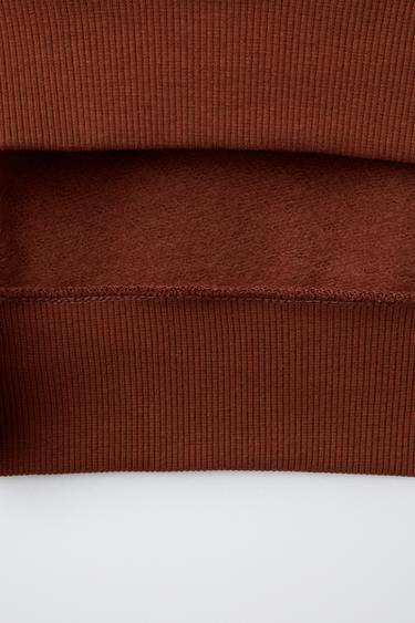 STRIPED SWEATSHIRT WITH SLOGAN - striped by Zara - Image 3