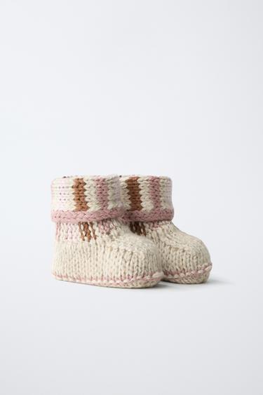CHAUSSONS EN MAILLE - Rose de Zara - Image 1