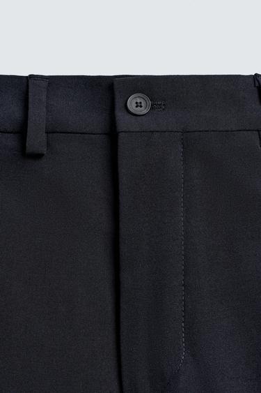 COMFORT SUIT TROUSERS - Navy blue by Zara - Image 2