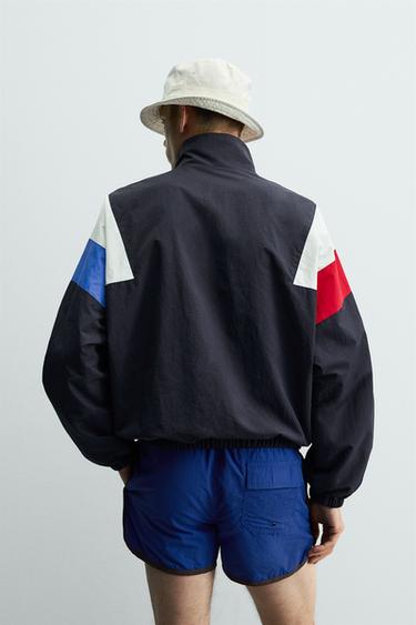 VESTE TECHNIQUE COLOR BLOCK RÉTRO - Bleu marine de Zara - Image 2
