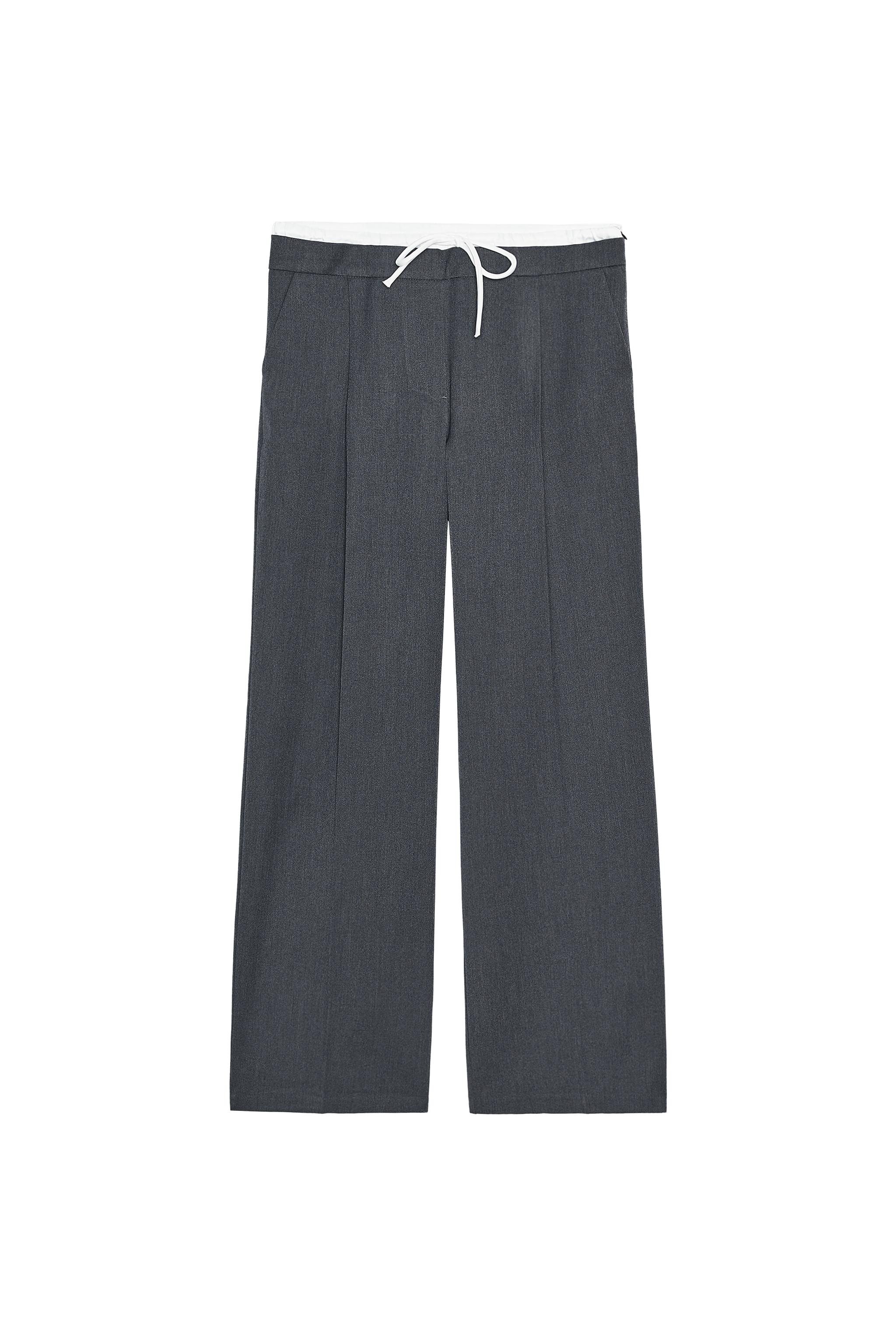 STRAIGHT-FIT BLAZER WITH SHOULDER PADS