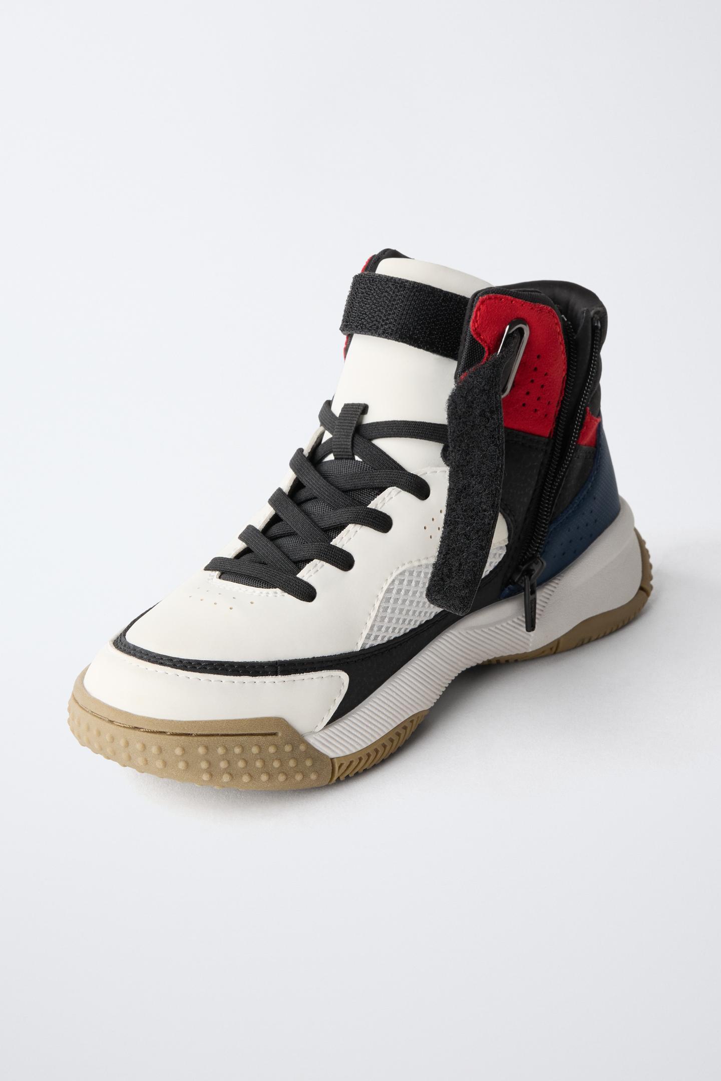 Детские ботинки Zara Multicolor Sporty Ankle, цвет: Синий — фото 3