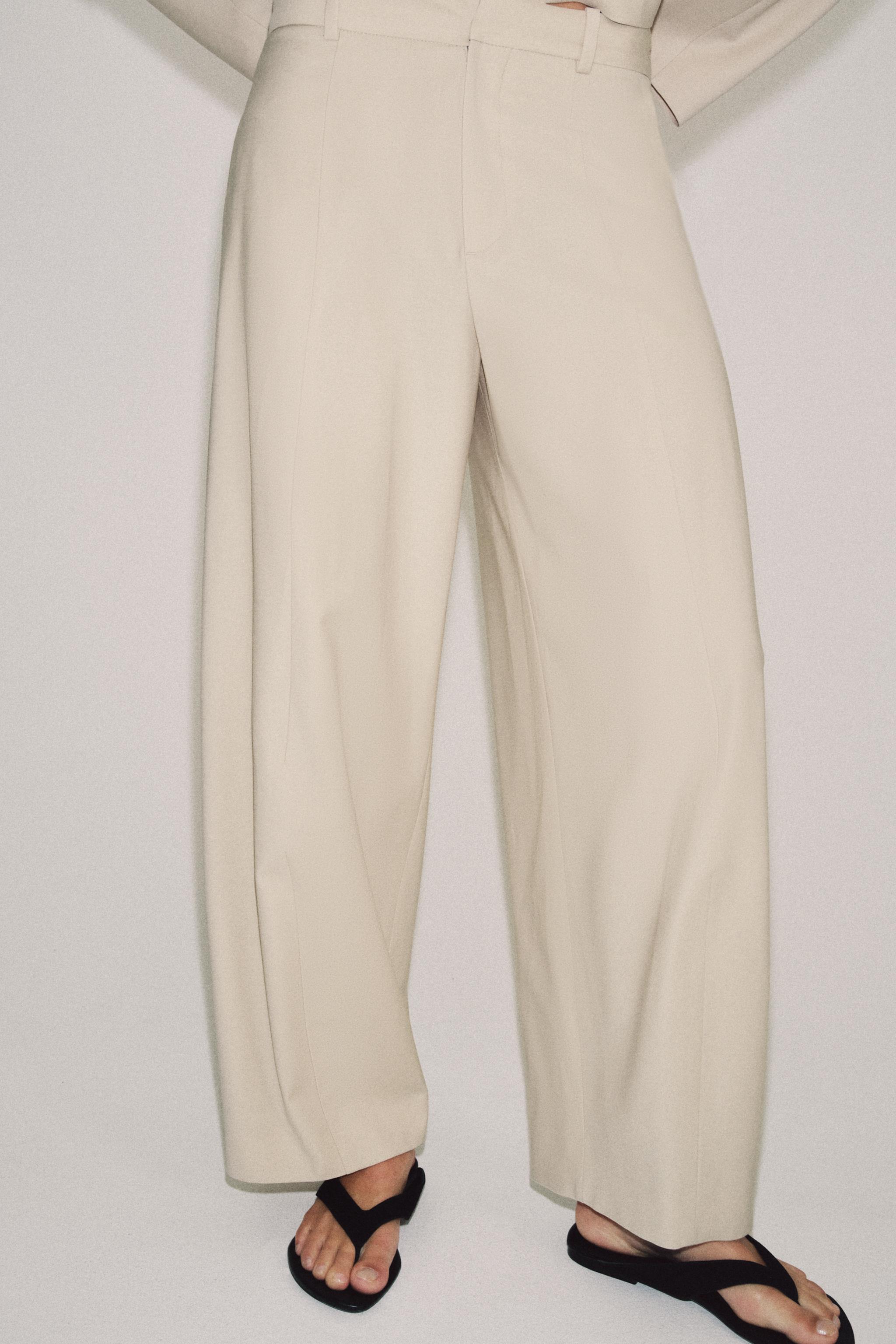 ZW COLLECTION WOOL BLEND BALLOON PANTS