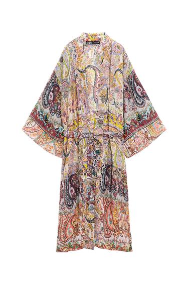 LONG PRINTED KIMONO
