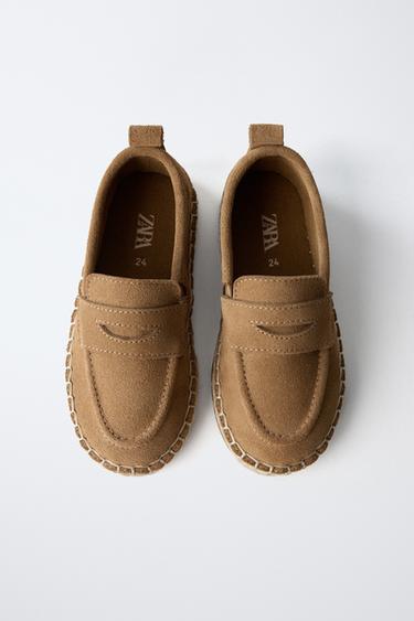 JUTE LEATHER LOAFERS - Brown by Zara - Image 3