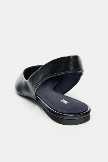 POINTED TOE SLINGBACK BALLET FLATS - Black by Zara - Image 5