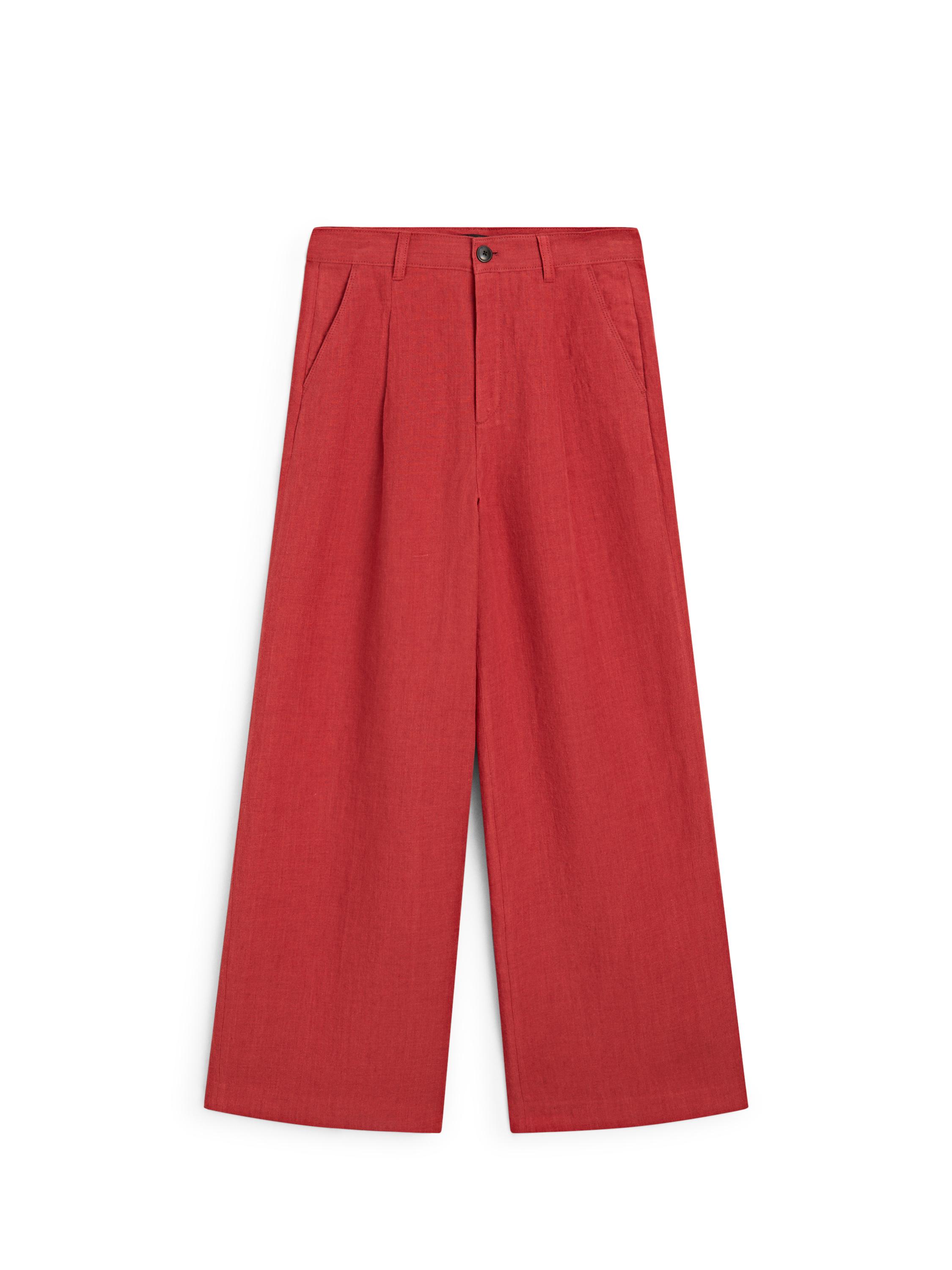 Loose fit linen trousers