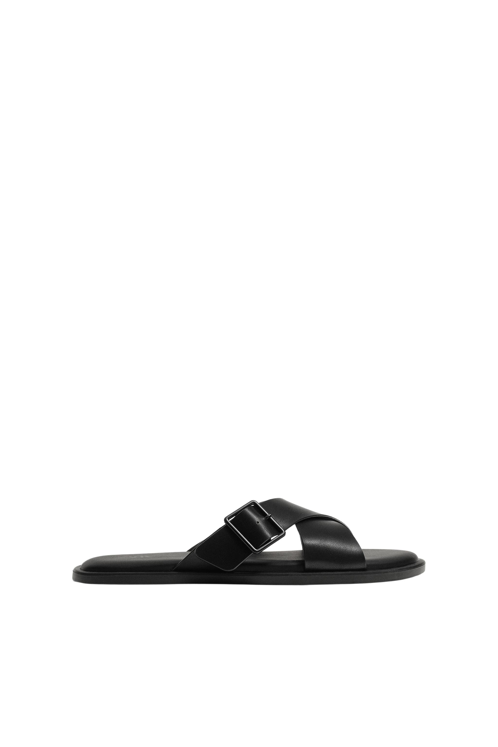 バックル付きクロスサンダル - ブラック | ZARA Japan / 日本
