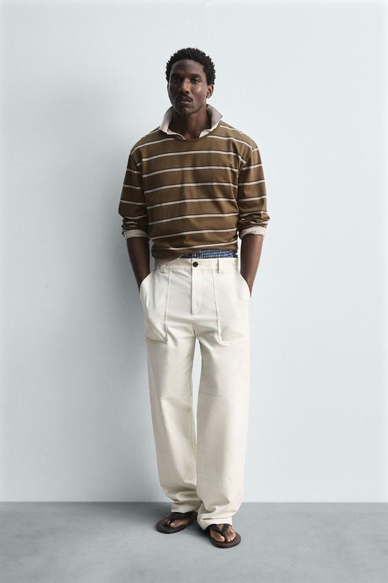 STRIPED JACQUARD T-SHIRT