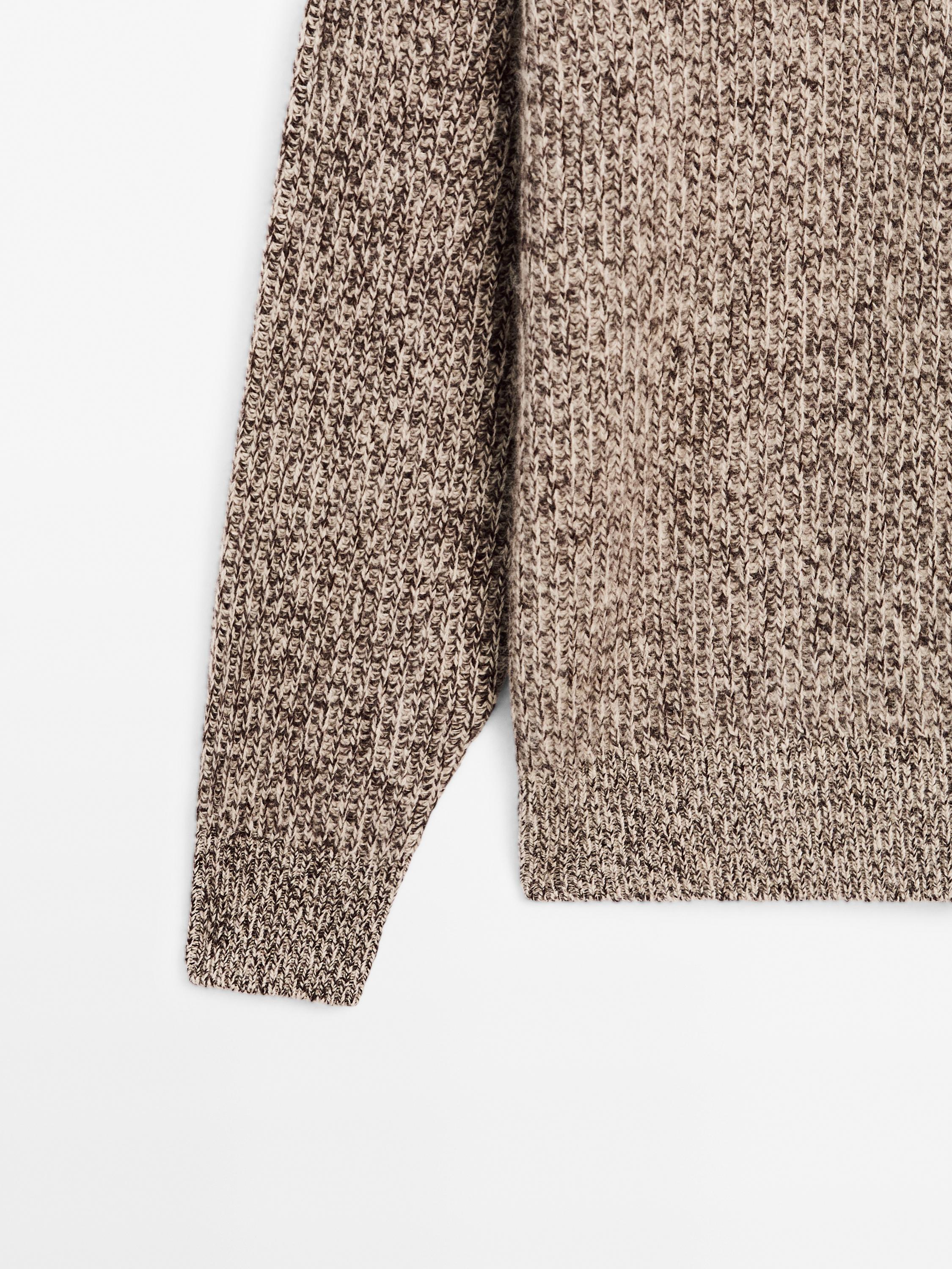 Pull polo en maille 100 % cachemire