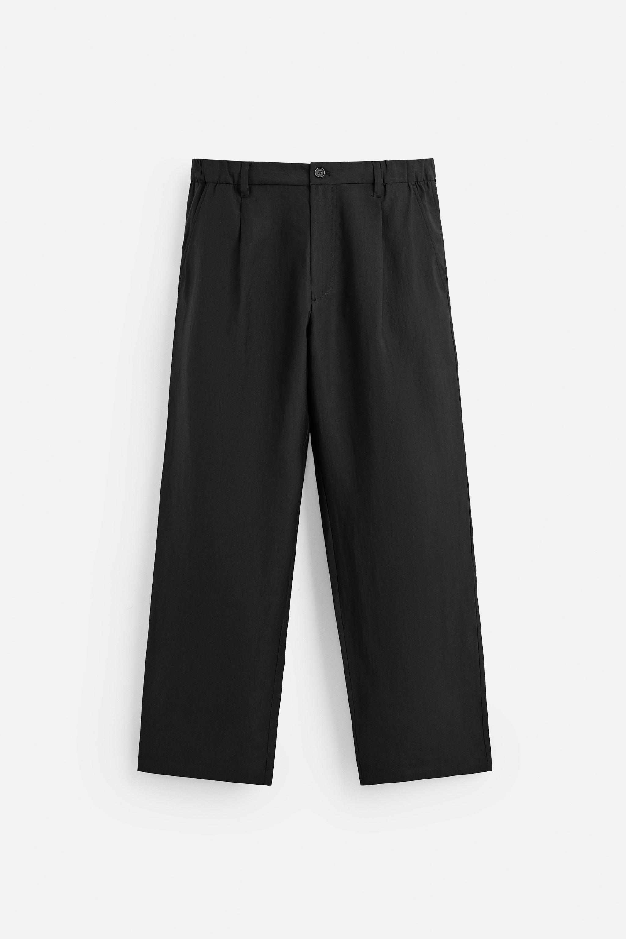 ルーズフィットフルイドパンツ - ブラック | ZARA Japan / 日本