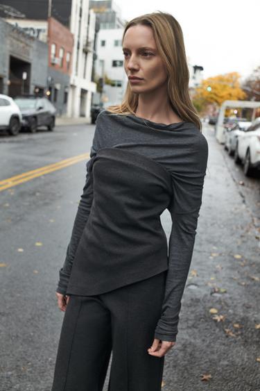 SOFT BANDEAU TOP - Grey by Zara - Image 0