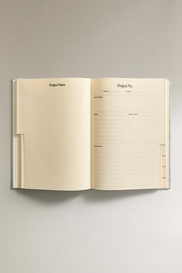 CAHIER PLANIFICATEUR DE PROJETS - Argent de Zara - Image 1